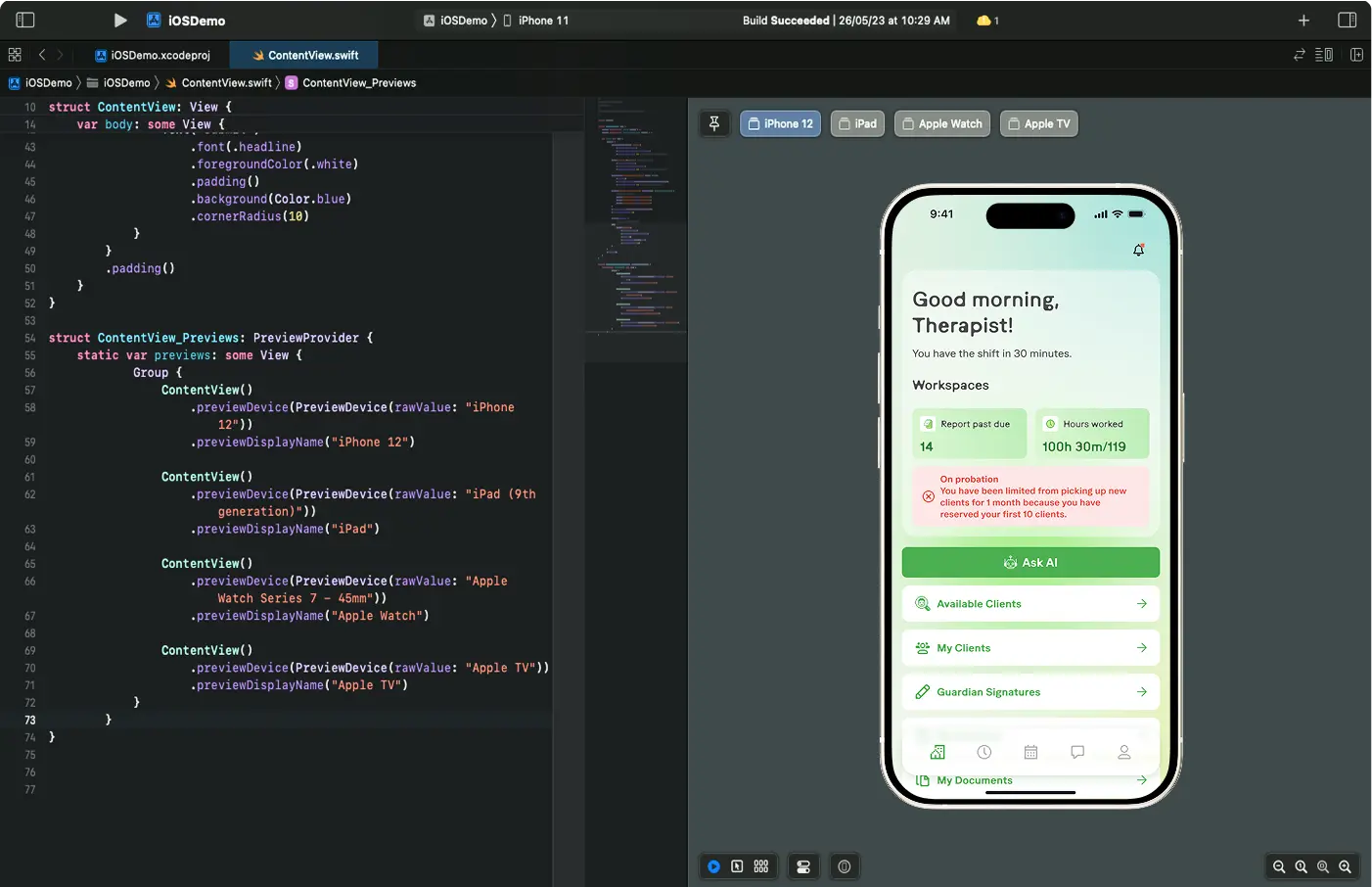 Week 2: Working Prototype - MacBook and iPhone mockup